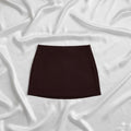 Minifalda marrón de corte limpio