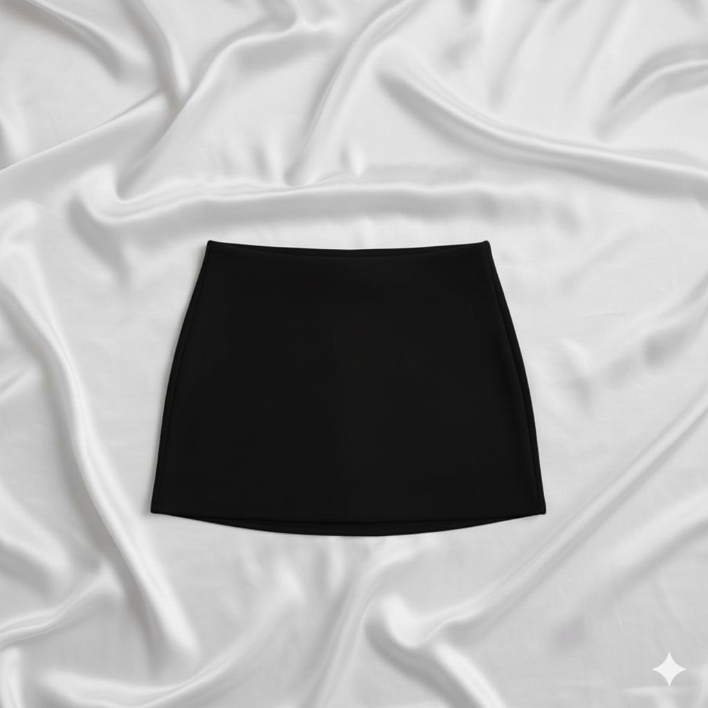 Minifalda negra minimalista